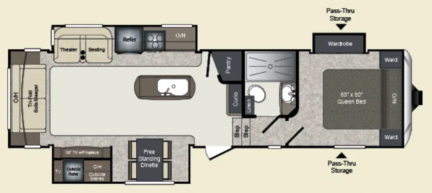 Keystone Laredo 298SRL floor plan