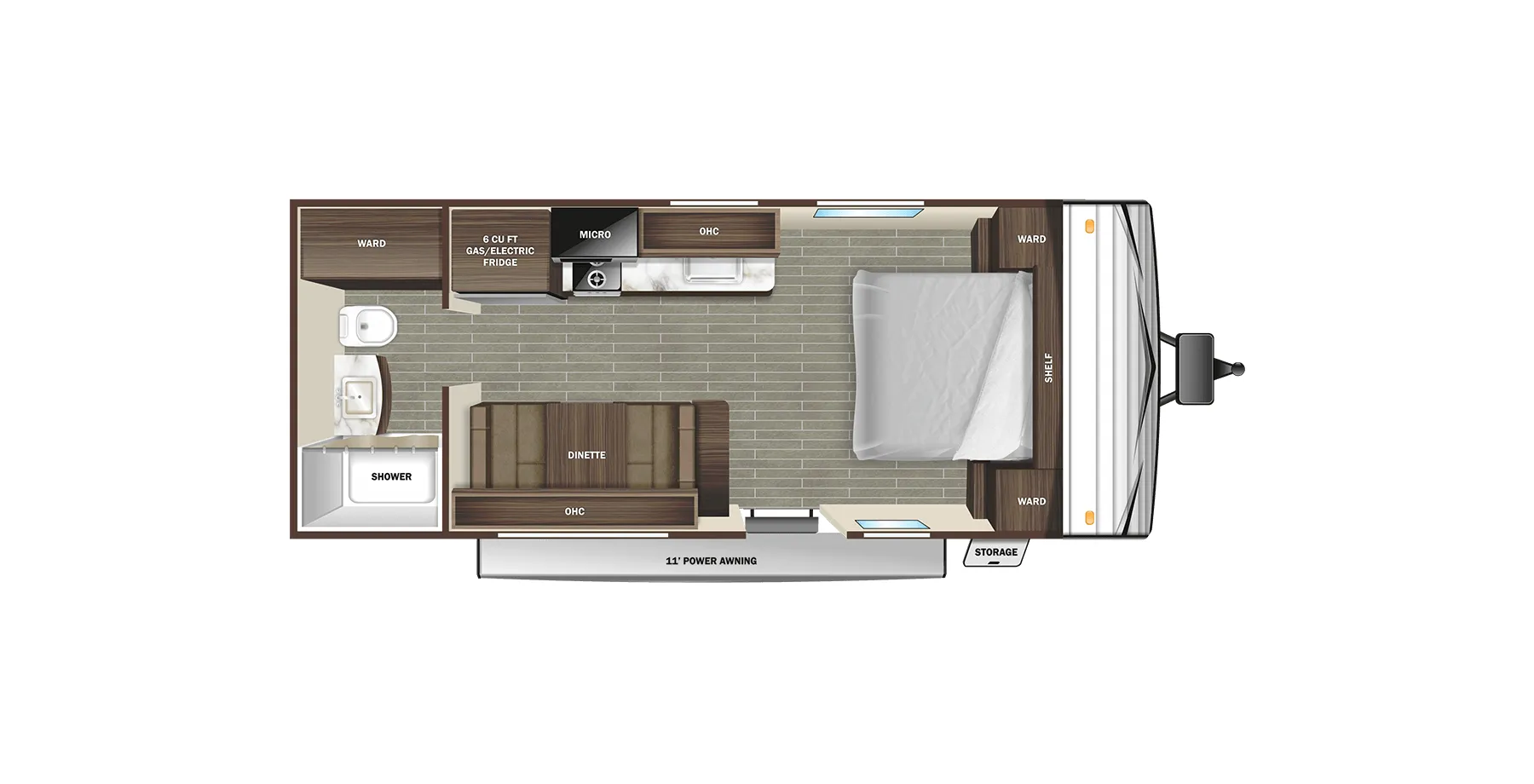 Starcraft Autumn Ridge 182RB floor plan