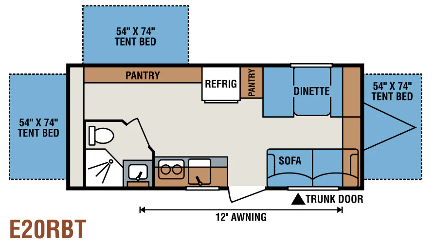 K-Z Spree Escape E20RBT floor plan