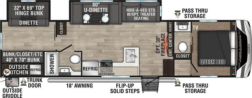 K-Z Sportsmen 302BHK floor plan