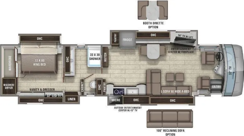 Entegra Coach Cornerstone 45Y floor plan