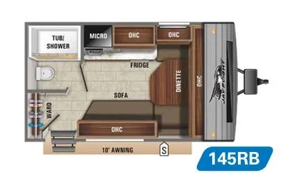 Jayco Jay Flight SLX 7 145RB floor plan