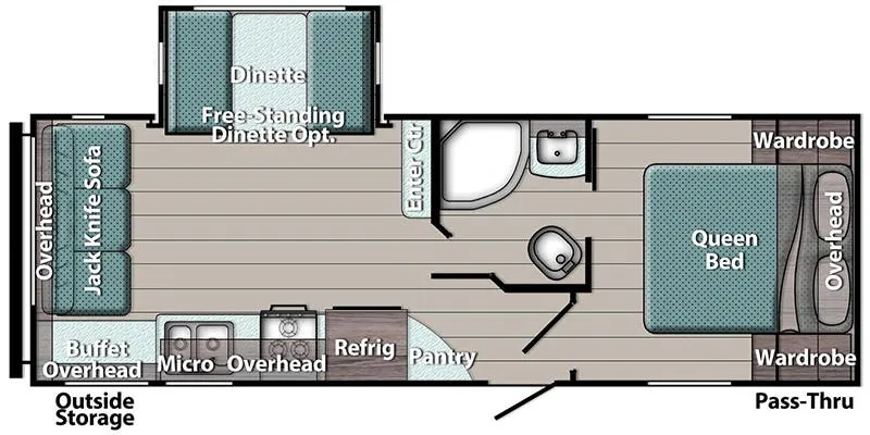 Gulf Stream Conquest Ultra-Lite 236RL floor plan