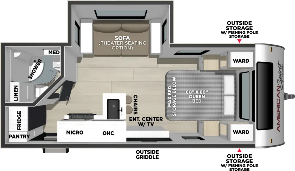2027 Coachmen American Spirit 1943RB floor plan