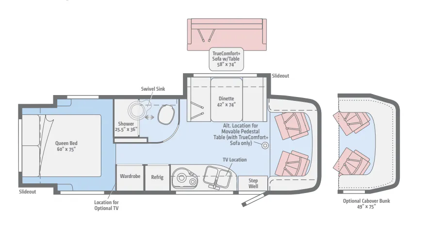 Winnebago View 24G floor plan
