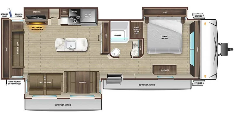 Highland Ridge Light 313RLS floor plan