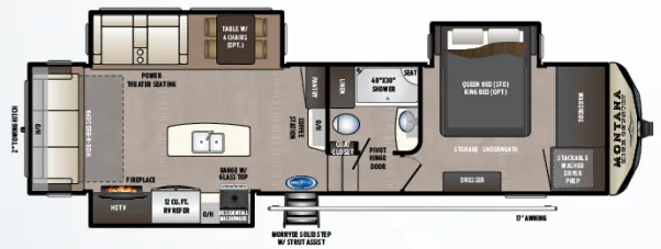 Keystone Montana High Country 305RL floor plan