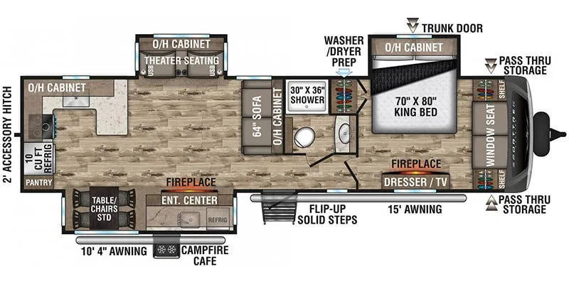 2021 Venture RV SportTrek Touring Edition STT336VRK - Floor plan