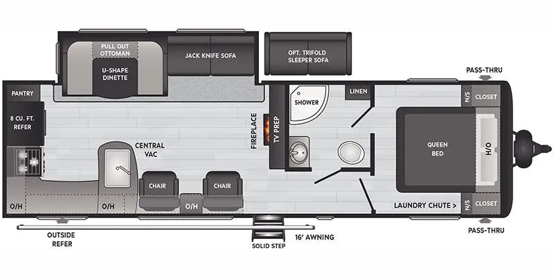 Keystone Springdale West 280RKWE floor plan