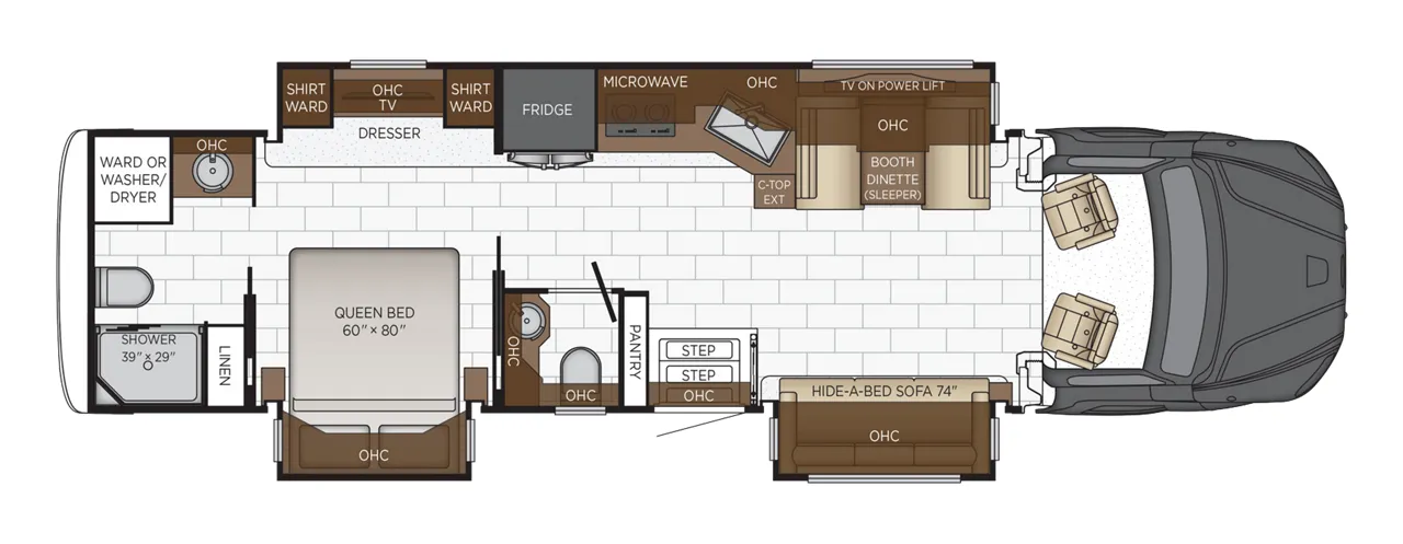 Newmar Super Star 3731 floor plan