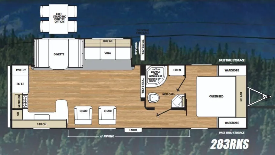 Coachmen Catalina Legacy Edition 283RKS floor plan