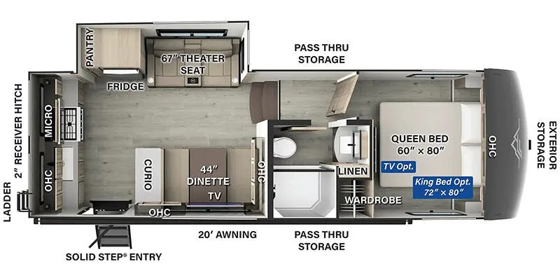 2025 Forest River Flagstaff Classic F282RK - Floor plan