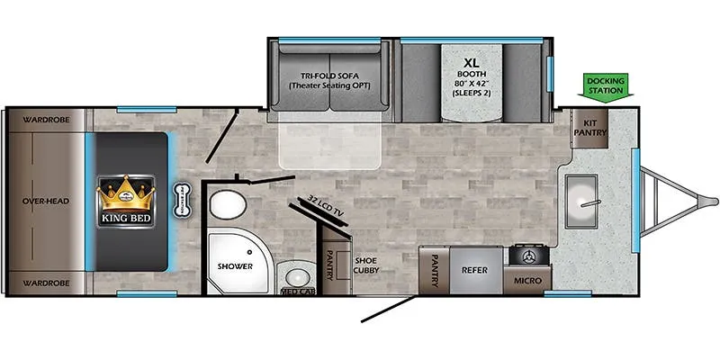 CrossRoads Sunset Trail Super Lite SS257FK floor plan