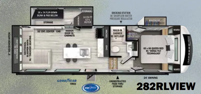 Forest River Impression 282RLVIEW floor plan