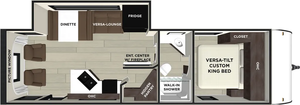 2026 Forest River Salem Cruise Lite 23ZEN floor plan