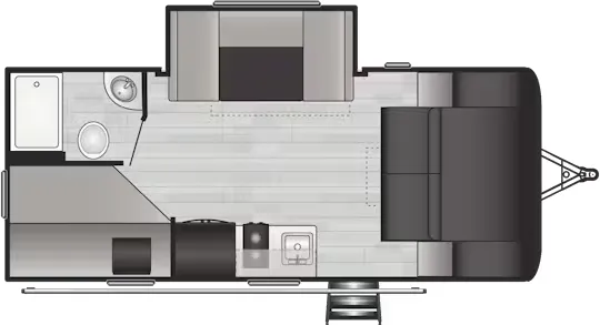 2026 Keystone Hideout 181BH - Floor plan