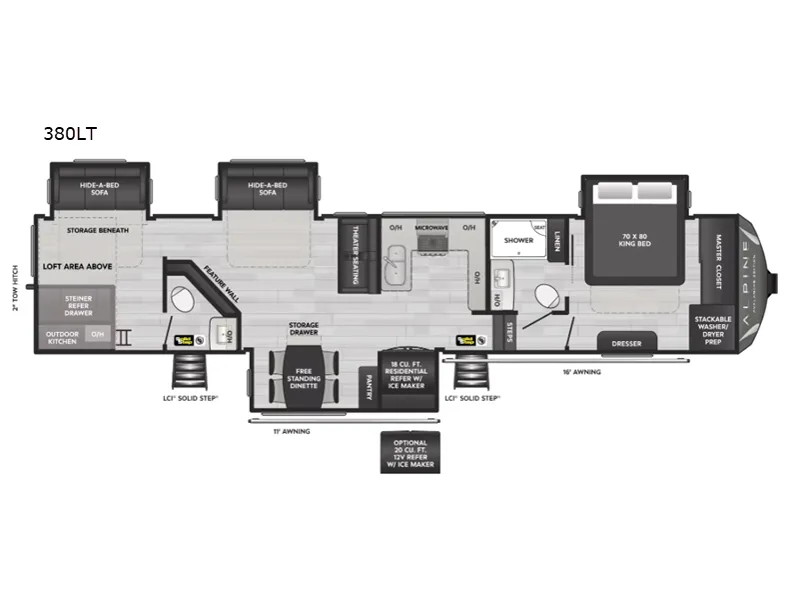 2025 Keystone Avalanche 380LT - Photo 3
