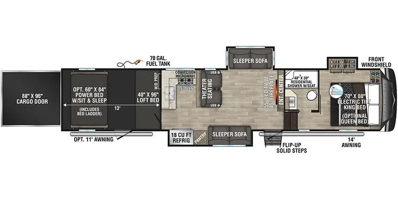 K-Z Venom V4113TK floor plan