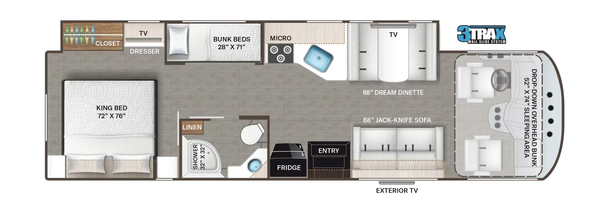 Thor Motor Coach A.C.E. 32B floor plan