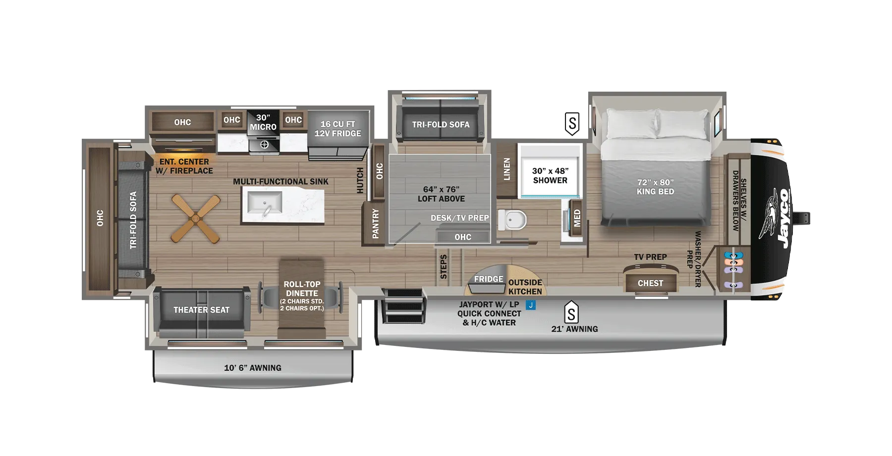 2026 Jayco Eagle 355MBQS - Floor plan