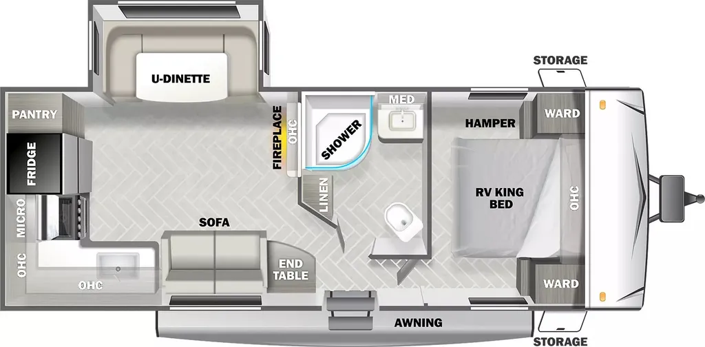 2024 Forest River EVO T2360 floor plan