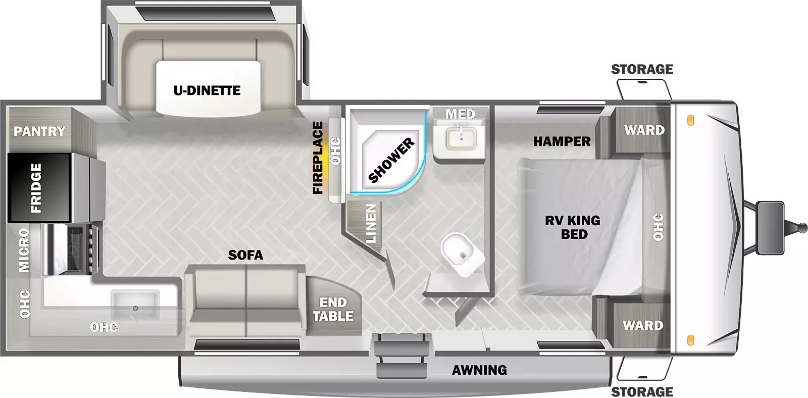 2024 Forest River EVO T2360 - Floor plan