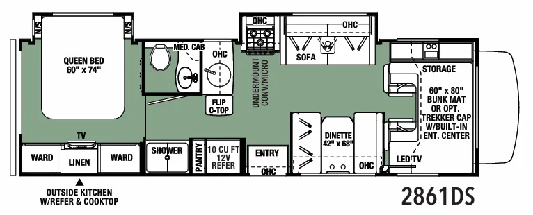 Forest River Forester Classic 2861DS floor plan