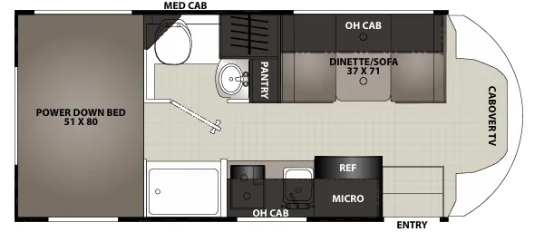 Coachmen Cross Trail Transit 20XG floor plan