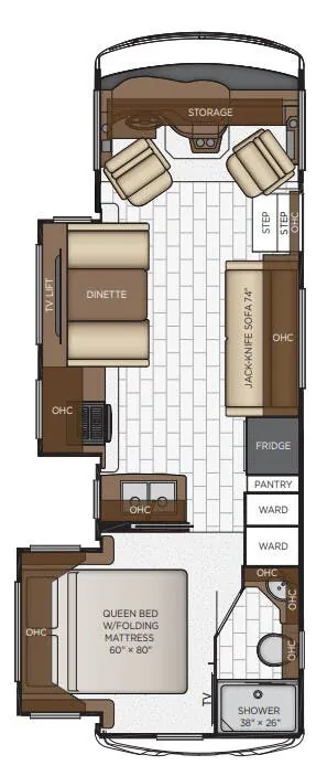 Newmar Bay Star Sport 2813 floor plan