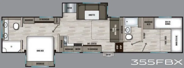 Coachmen Chaparral 355FBX floor plan