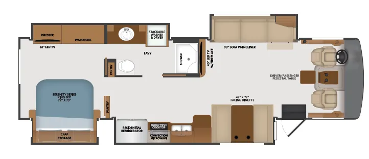 Fleetwood Southwind 36P floor plan