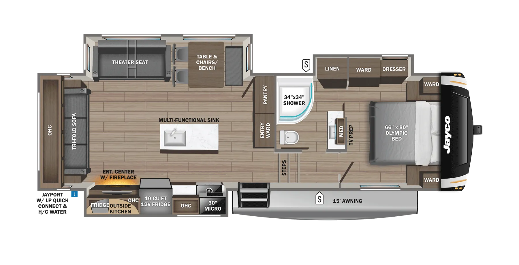 2026 Jayco Eagle HT 28CRT - Floor plan