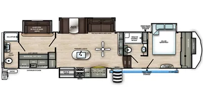 2020 Forest River Sierra 383RBLOK - Floor plan