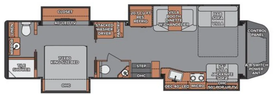 Renegade RV Ikon 34RX floor plan