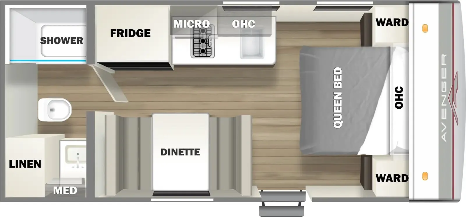 Prime Time Avenger 16FQ floor plan