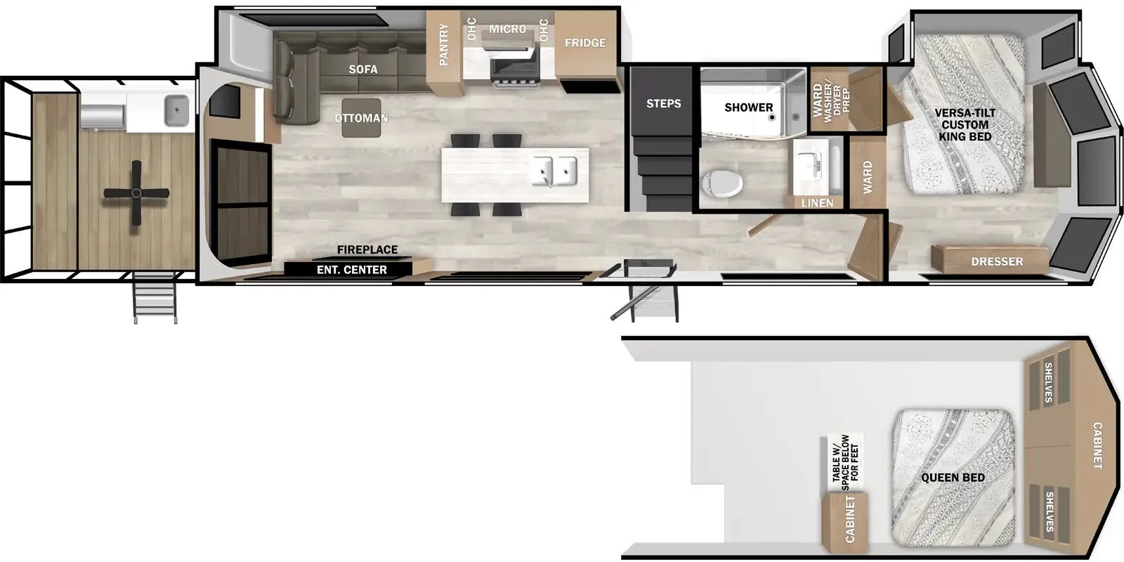 2025 Forest River Wildwood Grand Lodge 42VERANDA - Floor plan