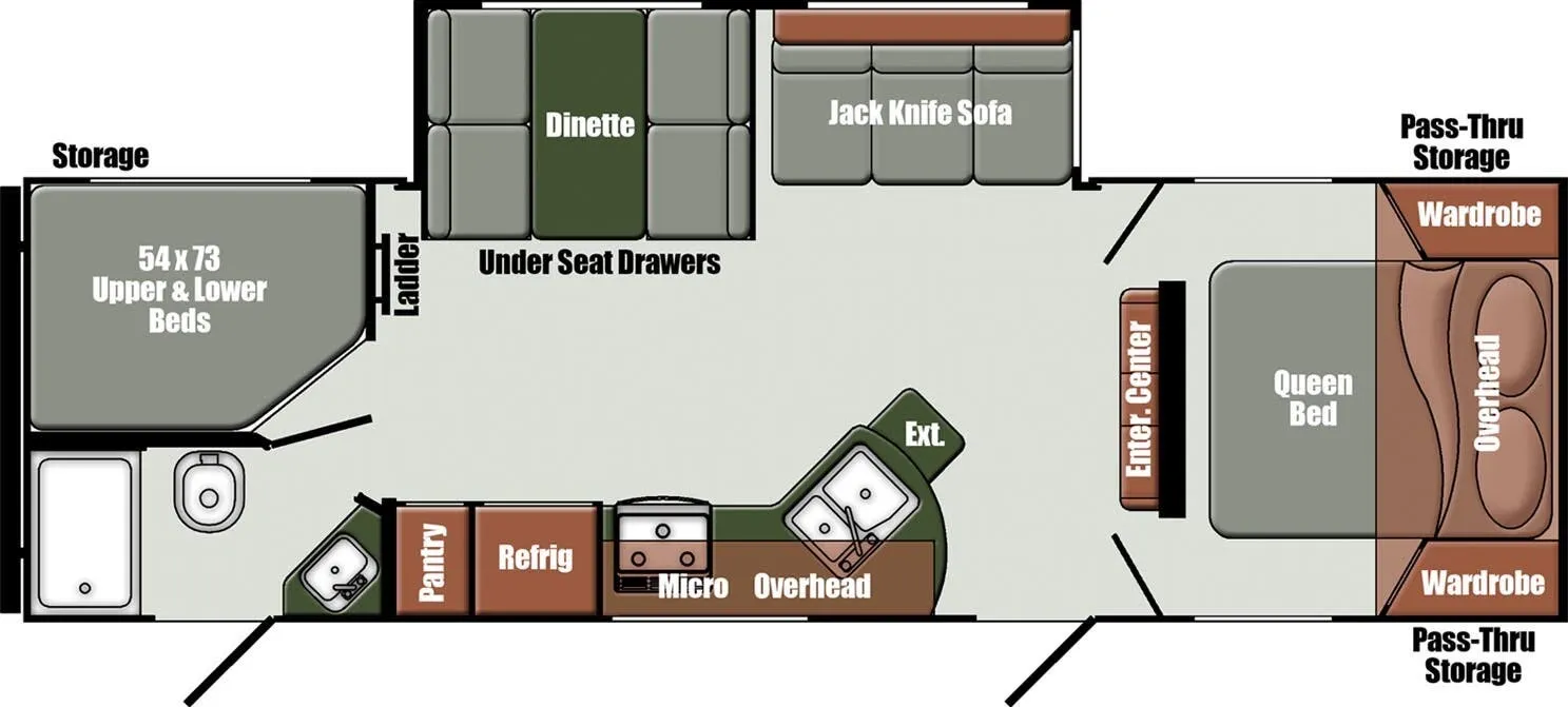 Gulf Stream Gulf Breeze Signature 28BBS floor plan