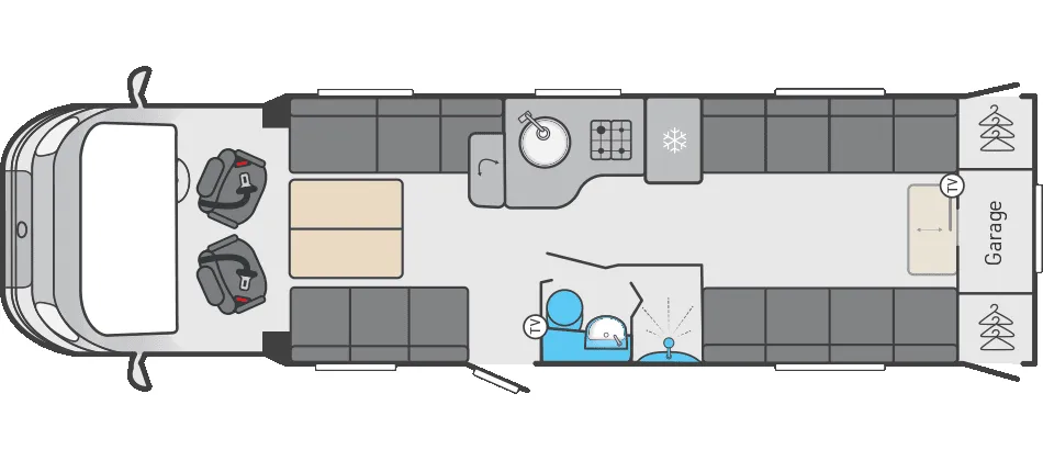 Swift Kon-Tiki 874 floor plan