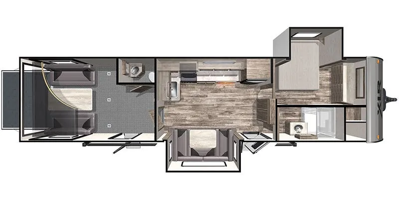 2021 Forest River XLR Boost 29QBX floor plan