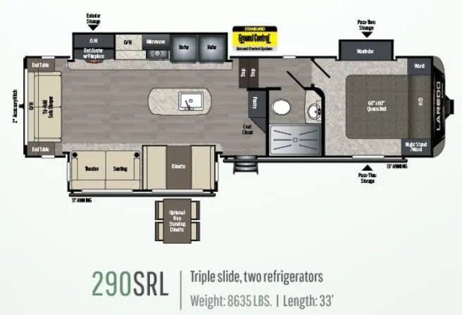 Keystone Laredo 290SRL floor plan