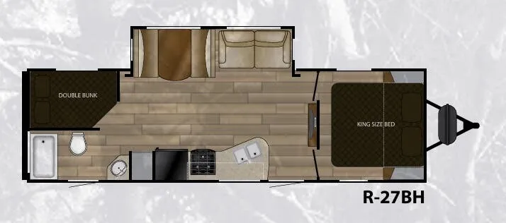 Cruiser RV Radiance 27BH floor plan