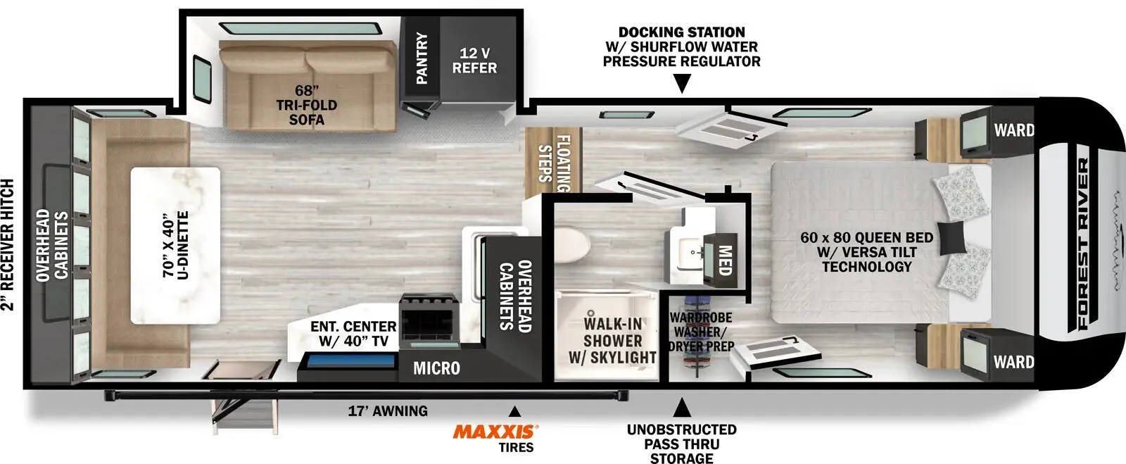2025 Forest River Impression 242RD - Floor plan