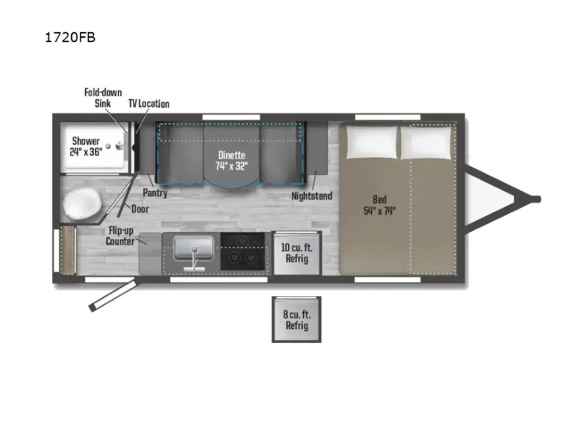 2025 Winnebago Micro Minnie 1720FB - Photo 4