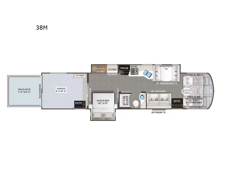 2027 Thor Motor Coach Outlaw 38M floor plan