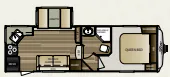 Keystone Cougar XLite 25RKS floor plan