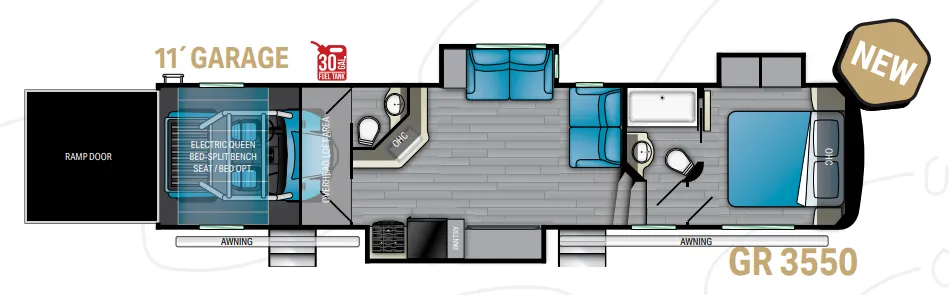 Heartland Gravity 3550 floor plan
