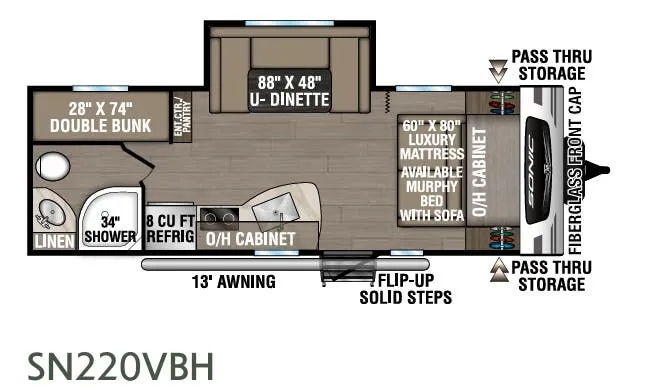 Venture RV Sonic SN220VBH exterior
