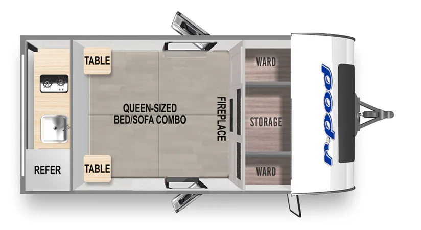 Forest River R-Pod RP-107C floor plan