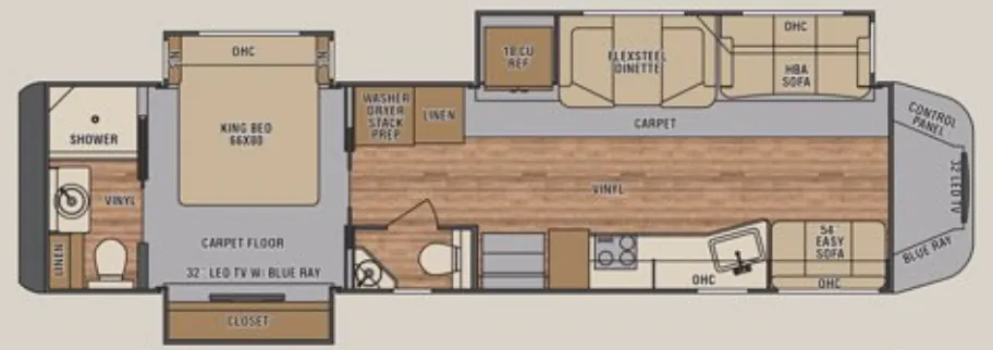 Renegade RV XL X45RBM floor plan