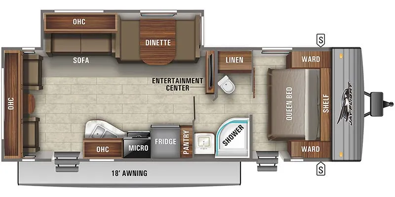 2018 Jayco Jay Flight SLX 265RLS - Floor plan